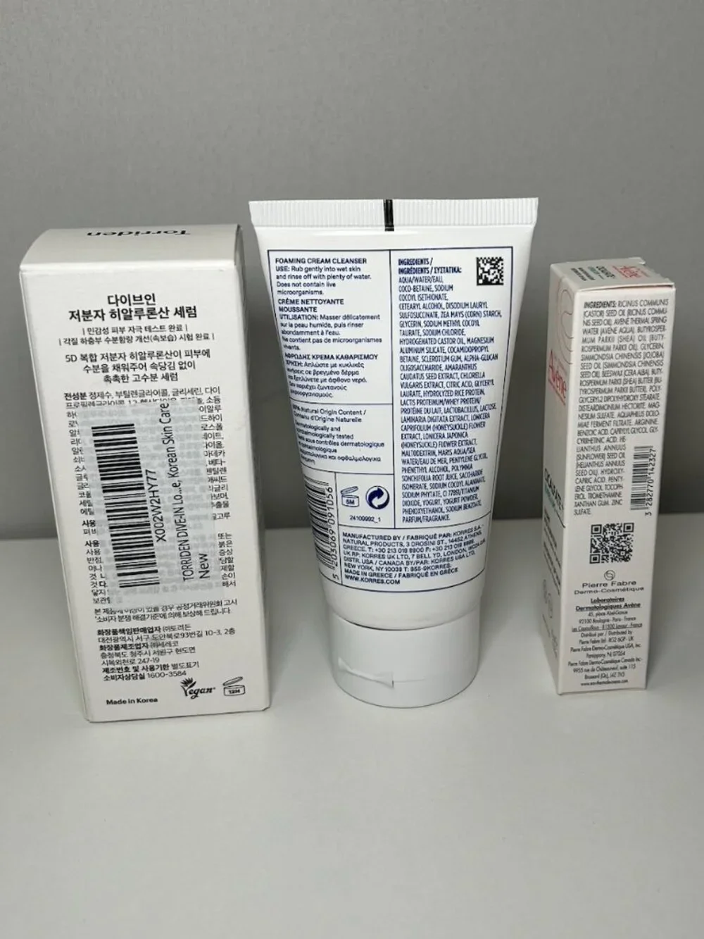 Sensitive Skin Skincare Set Avène Cicalfate Torriden Serum Korres Cleanser NEW